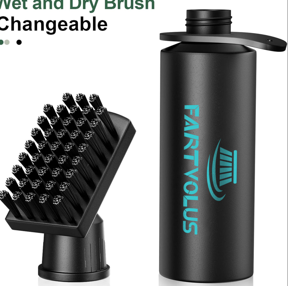 FARTVLOUS Golf  Brush Cleaner with Retainer Clip and Squeeze Water Bottle 7.5 Inches Holds 4 Ounces of Water, Essentials Golf Accessories for Men, Best Golf Gifts for Men