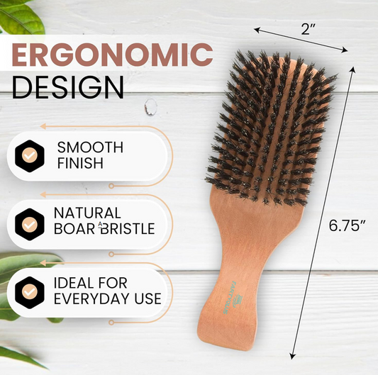 FARTVLOUS Boar Bristle Hair Brush for Thin to Normal Hair | Naturally Conditions, Improves Texture, Exfoliates, and Stimulates the Scalp